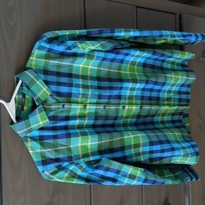 Lands end no iron Supima 6 tall button down shirt